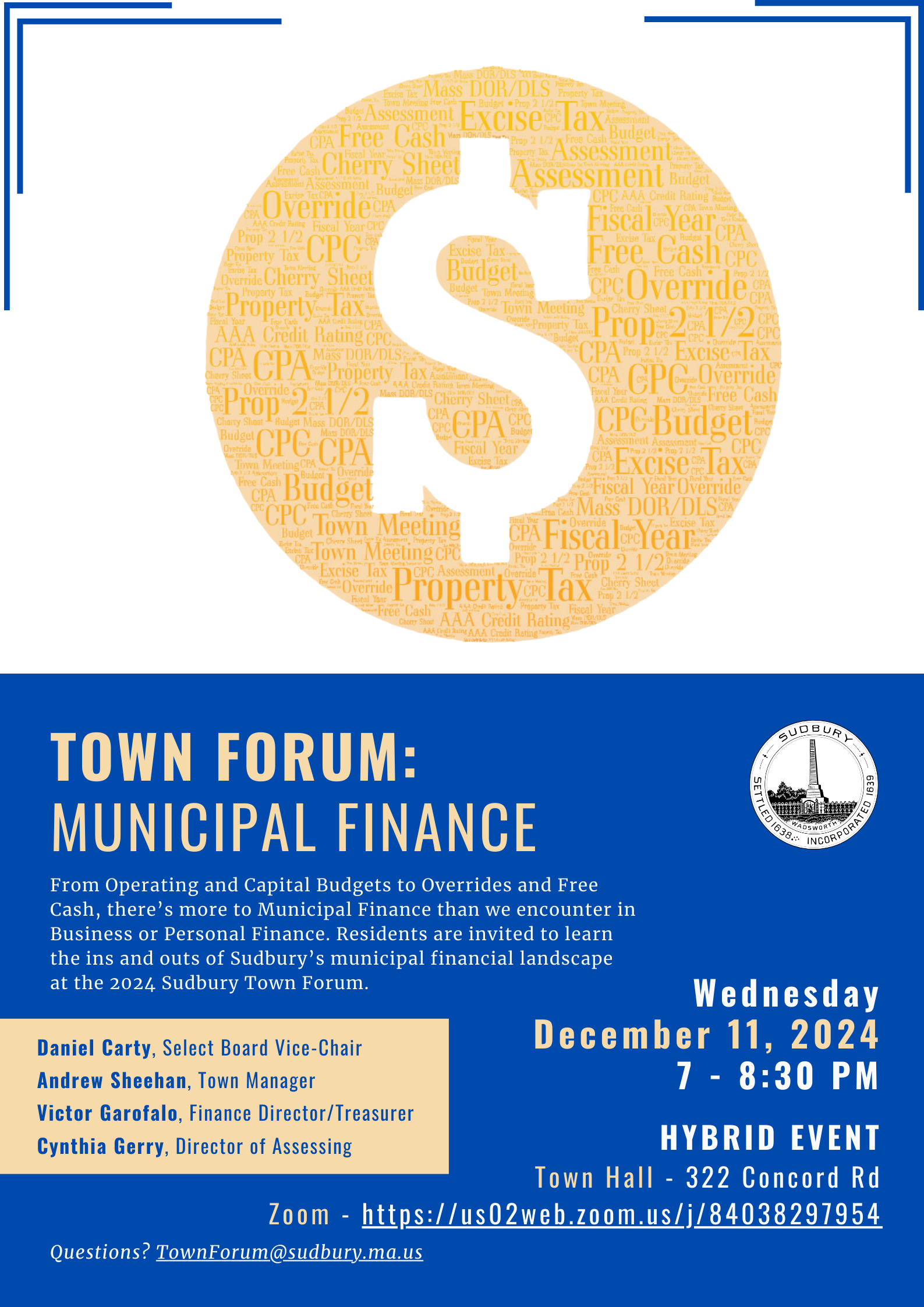 Town Forum: Municipal Finance