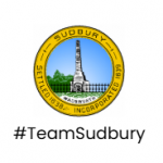 #TeamSudbury with Sudbury town seal