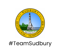 #TeamSudbury with Sudbury town seal