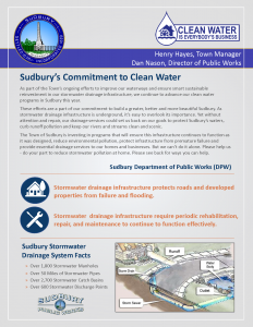 Sudbury’s Commitment to Clean Water poster