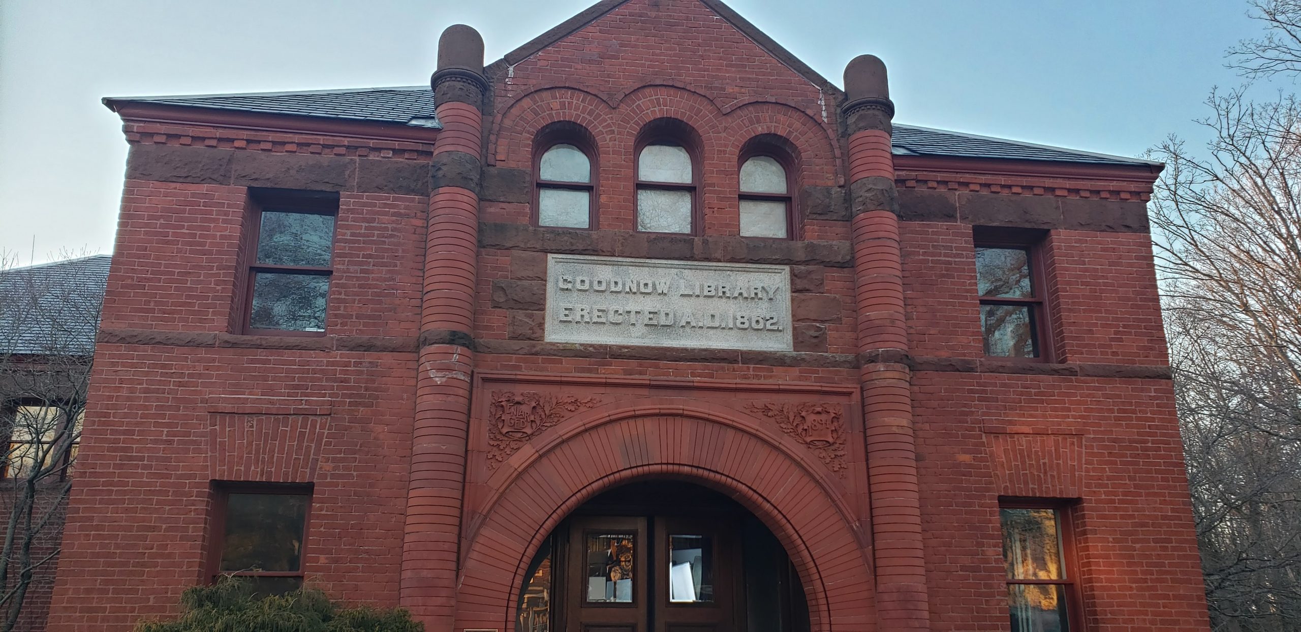 Exterior of library building