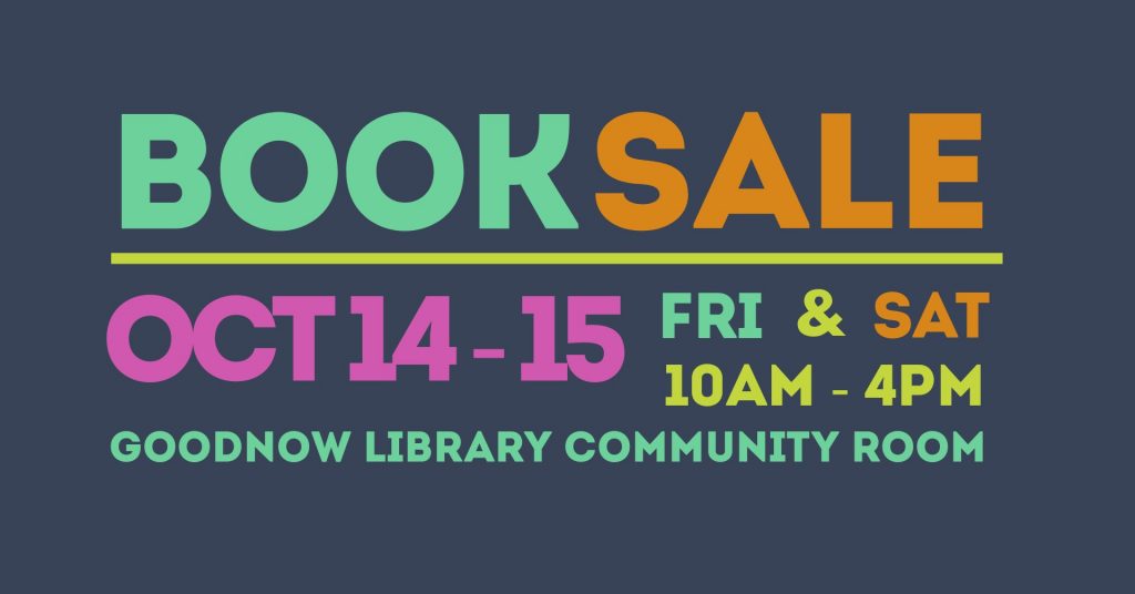 Book Nook Fall Book Sale, October 14-15